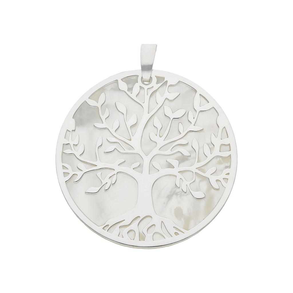 COLGANTE PLATA 925MM ARBOL DE LA VIDA NACAR - 25MM