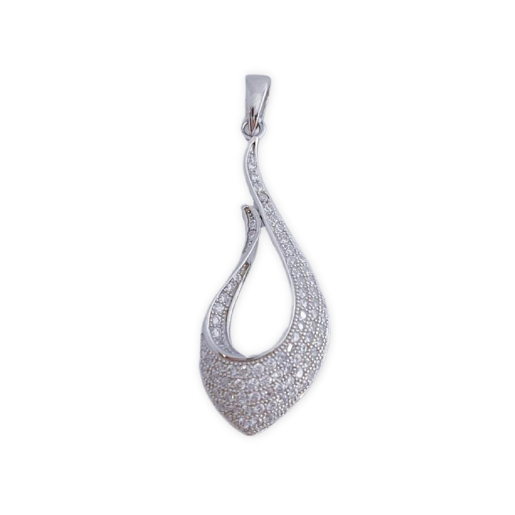 COLGANTE PLATA 925MM CIRCONITAS
