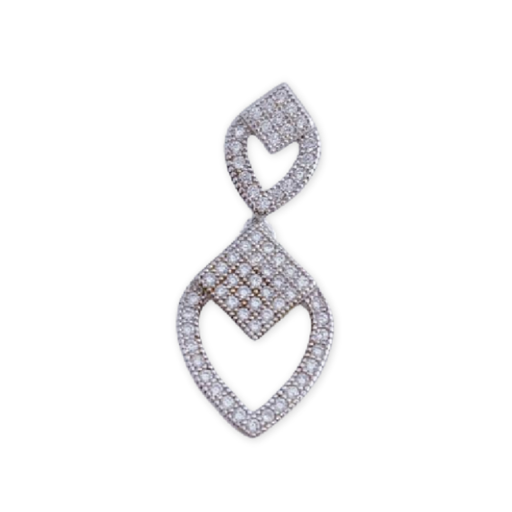 COLGANTE PLATA 925MM CIRCONITAS