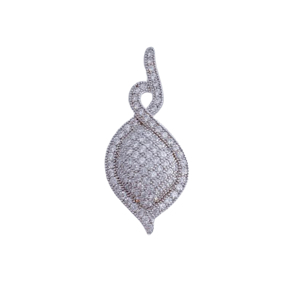 COLGANTE PLATA 925MM CIRCONITAS
