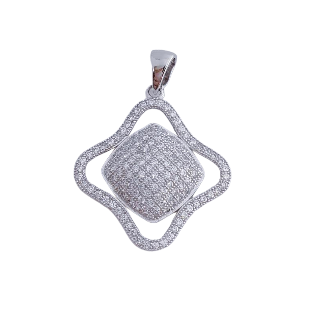 COLGANTE PLATA 925MM CIRCONITAS