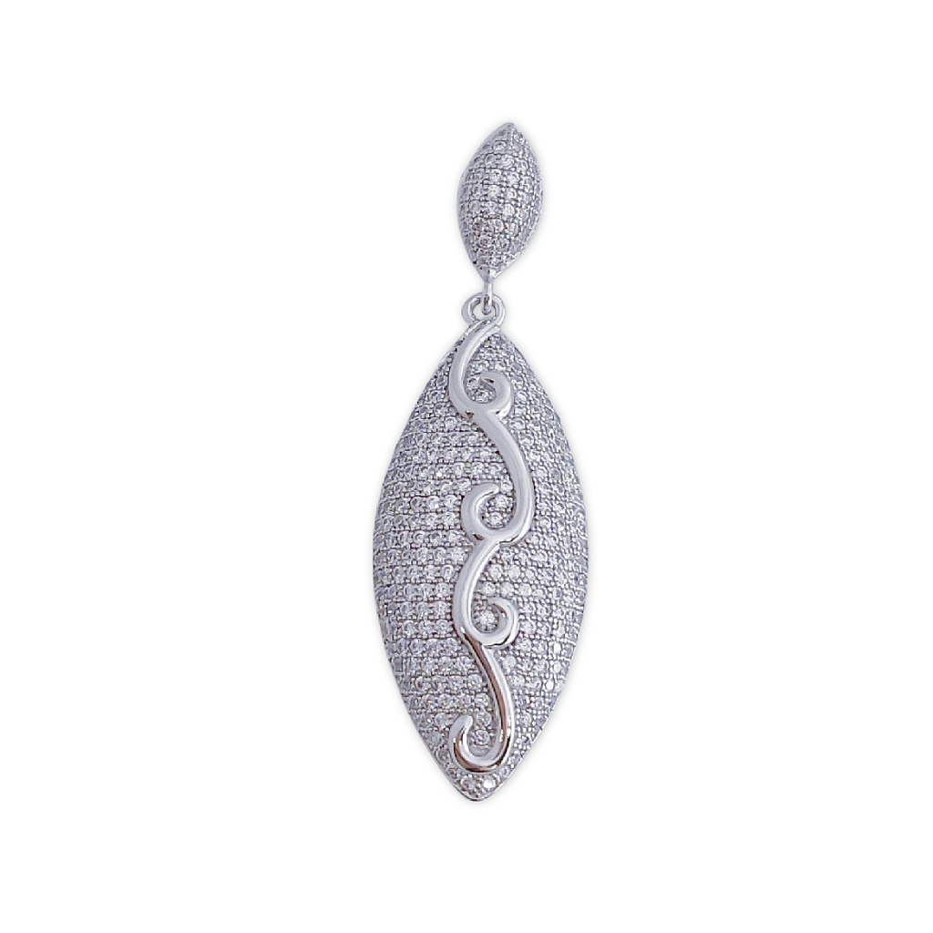 COLGANTE PLATA 925MM CIRCONITAS