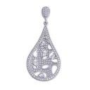 COLGANTE PLATA 925MM CIRCONITAS