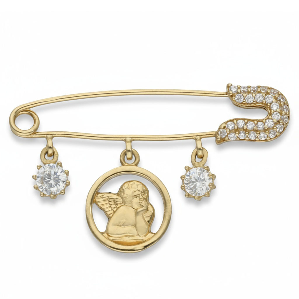 ALFILER ORO 18KL BEBE ANGEL DE LA GUARDA