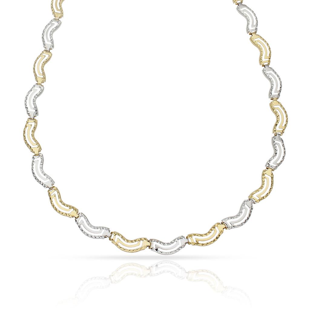 COLLAR ORO 18KL BICOLOR