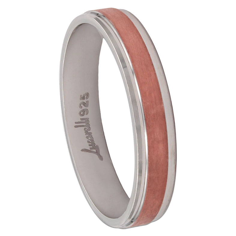 ALIANZA PLATA 925MM BICOLOR - 4MM