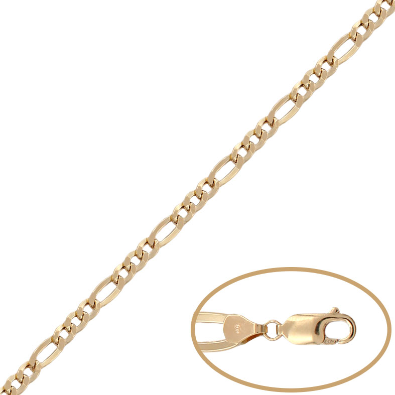 COLLAR ORO 18KL HUECO 3x1 - 5MM