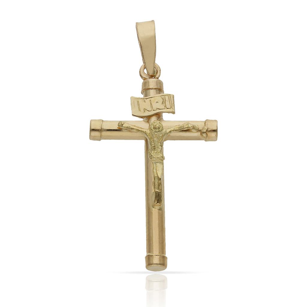 CRUZ ORO 18KL CRISTO - 15X28MM