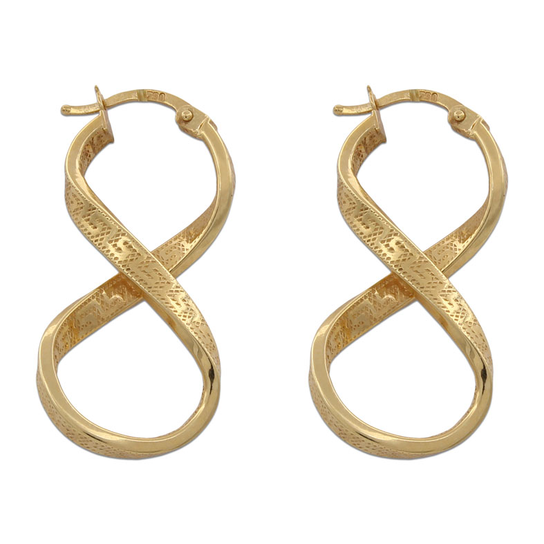 AROS ORO 18KL GRECA - 20X40MM