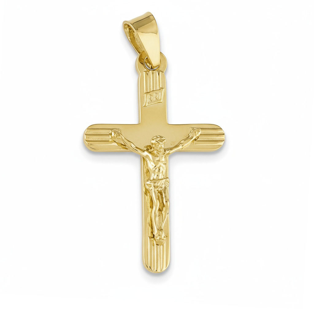 CRUZ ORO 18KL CRISTO - 22X33MM