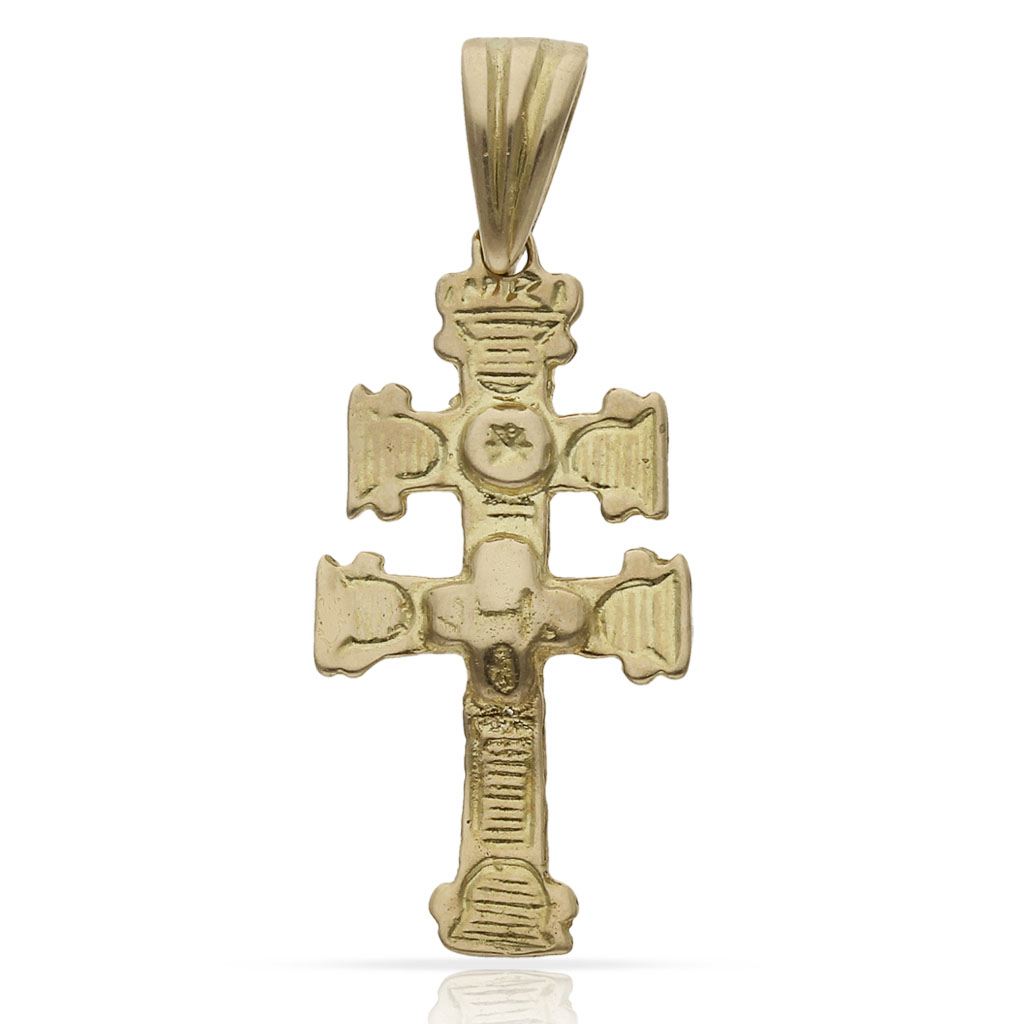 CRUZ ORO 18KL DE CARAVACA - 17X35MM