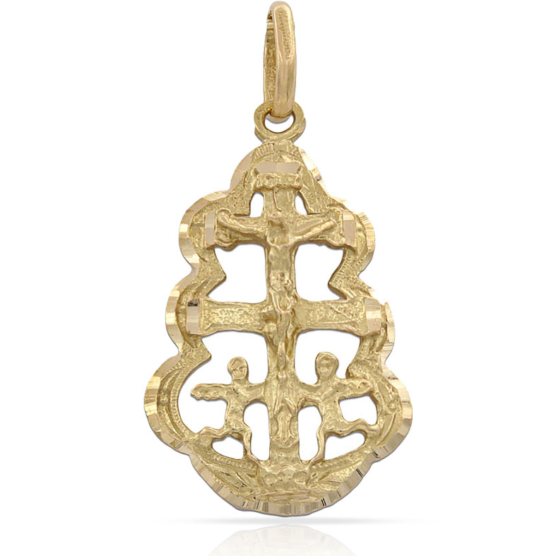 CRUZ ORO 18KL DE CARAVACA - 18X30MM