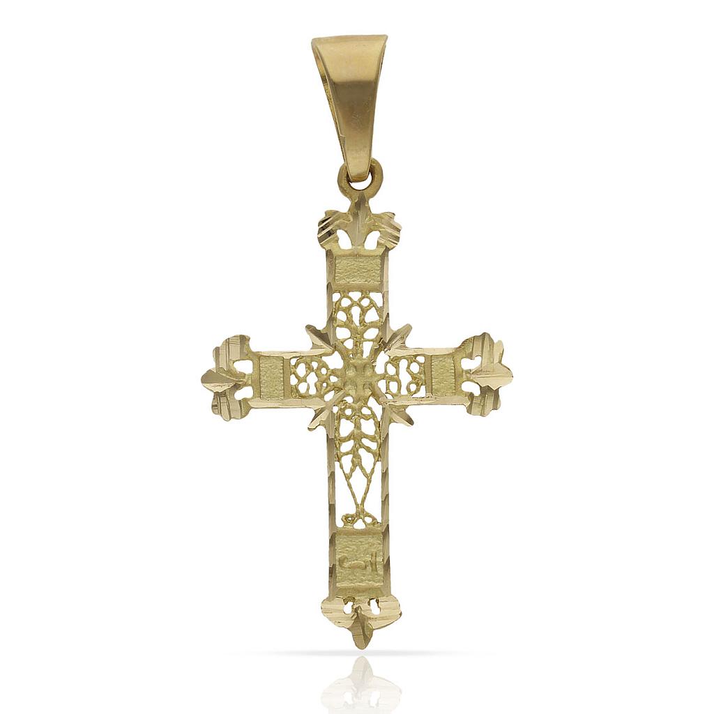 CRUZ ORO 18KL FILIGRANA - 18x32MM