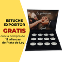 EXPOSITOR GRATIS COMPRANDO 12 ALIANZAS PLATA DE LEY