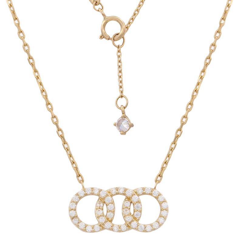 GARGANTILLA ORO 18KL ALIANZAS CIRCONITAS