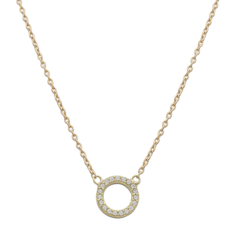 GARGANTILLA ORO 18KL CIRCULO CIRCONITAS