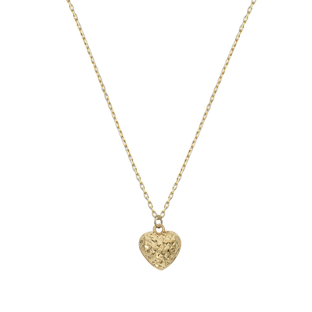 GARGANTILLA ORO 18KL CORAZON TALLADO