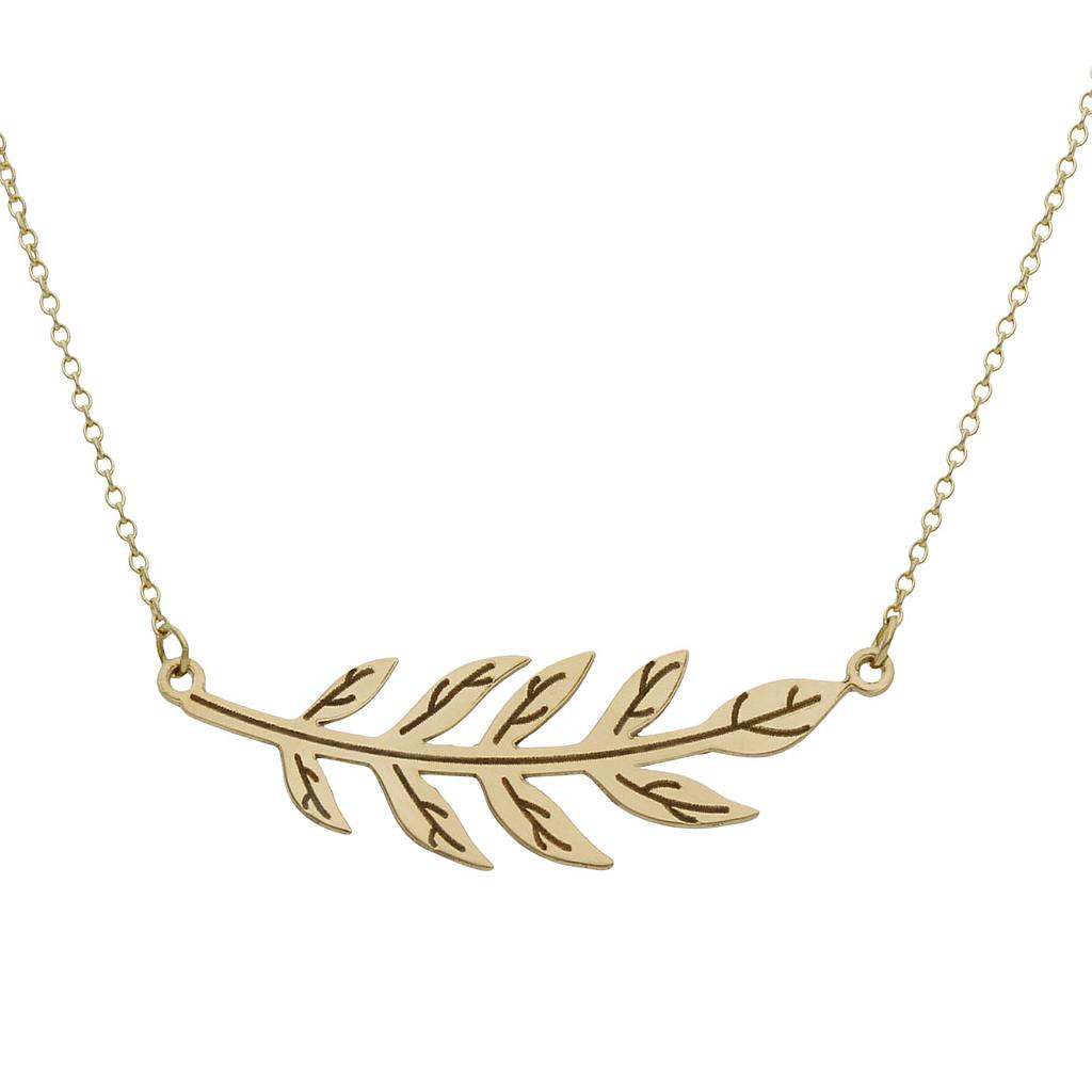 GARGANTILLA ORO 18KL HOJA