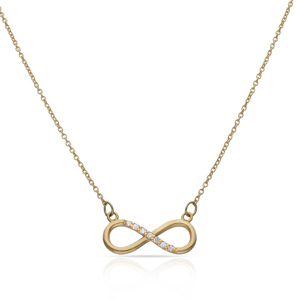 GARGANTILLA ORO 18KL INFINITO + CIRCONITAS