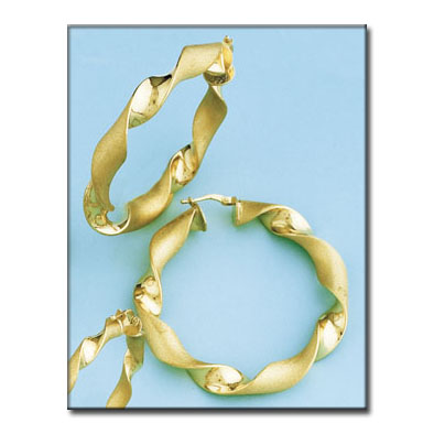 AROS ORO 18KL RIZADOS - 42MM