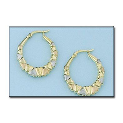 AROS ORO 18KL TRICOLOR