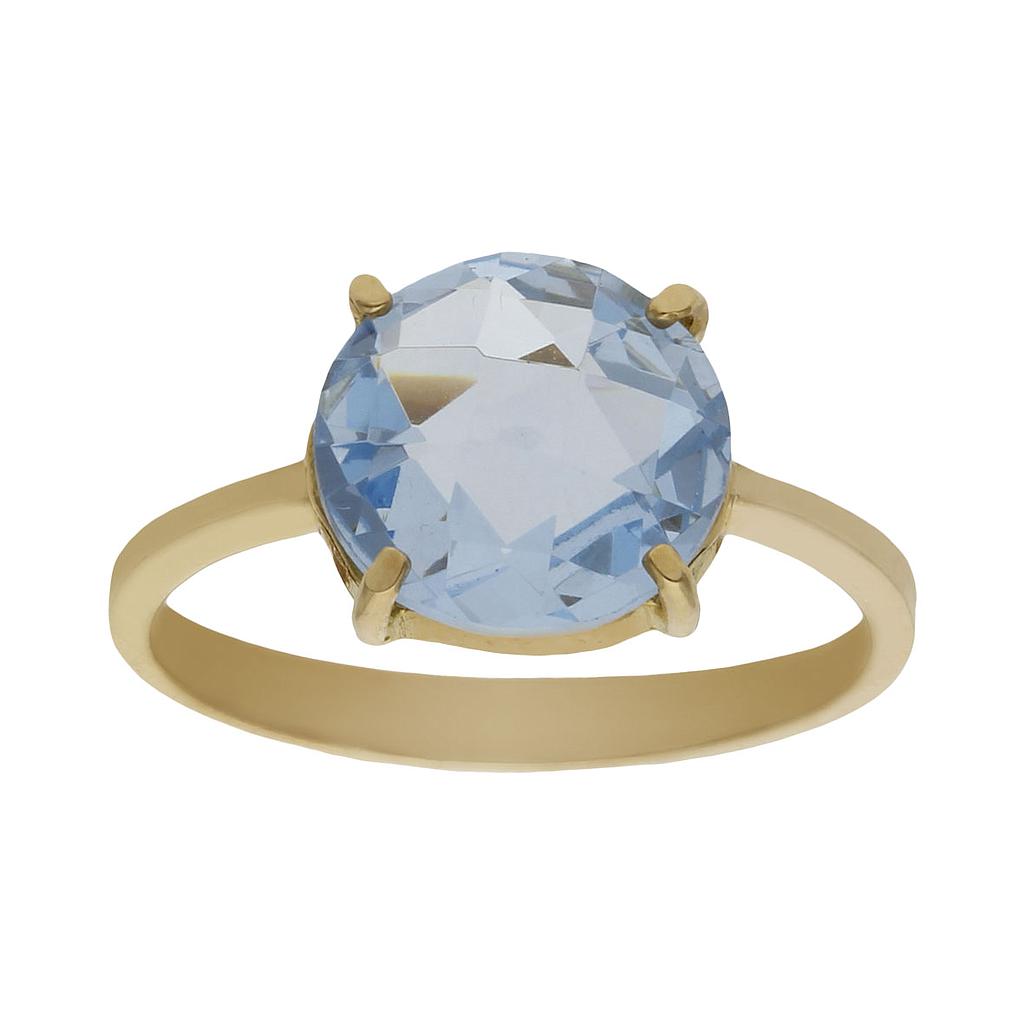 SORTIJA ORO 18KL - PIEDRA AZUL