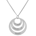 GARGANTILLA PLATA 925MM - 3 CIRCULOS - 26MM
