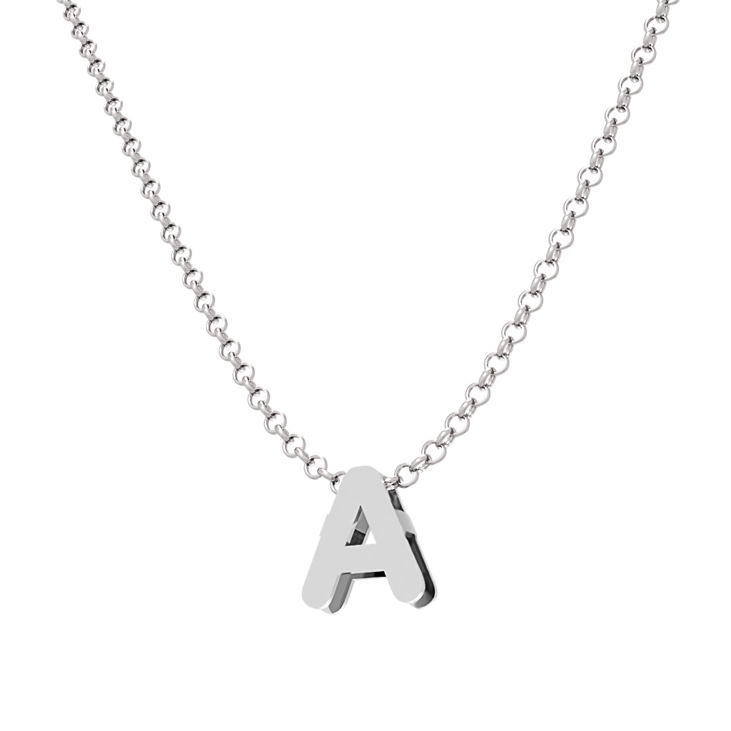 GARGANTILLA PLATA 925MM LETRA