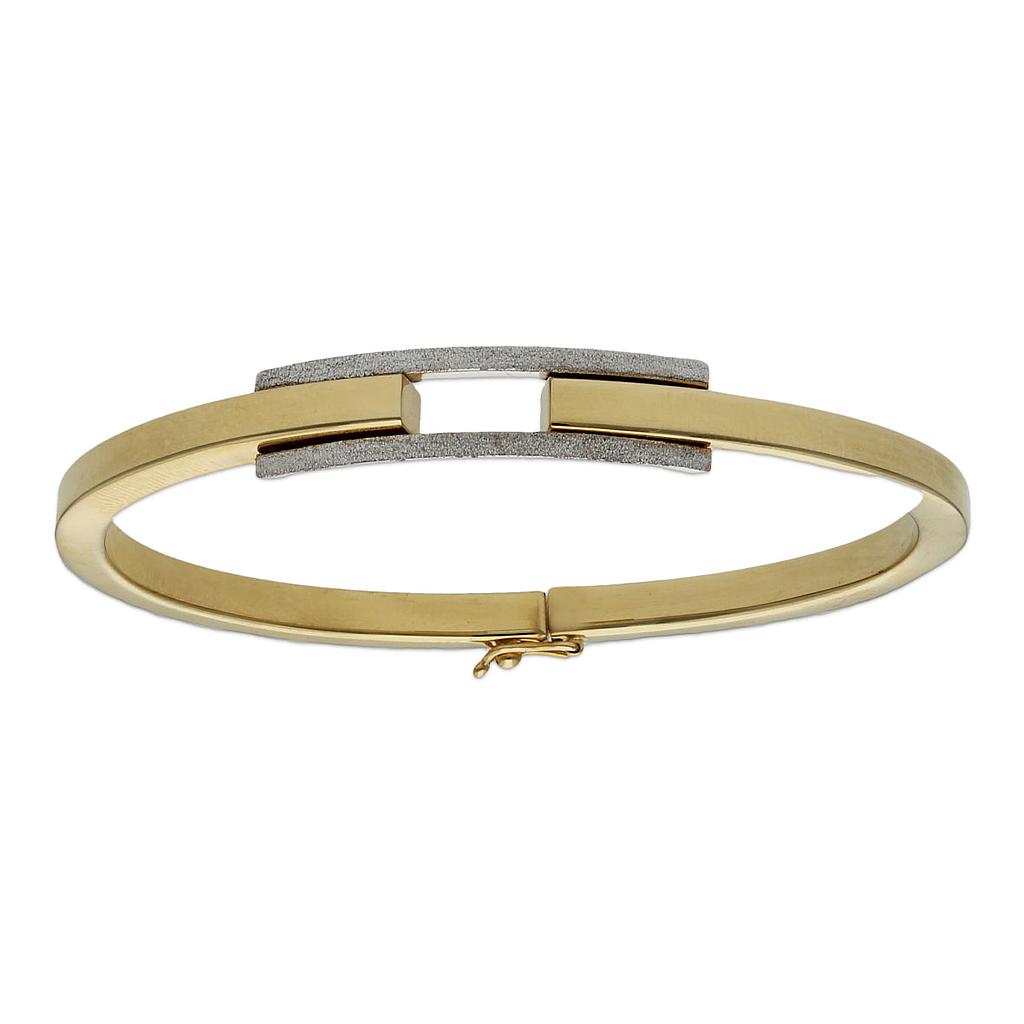 BRAZALETE BICOLOR ORO 18KL