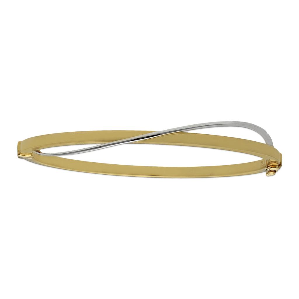 BRAZALETE BICOLOR ORO 18KL