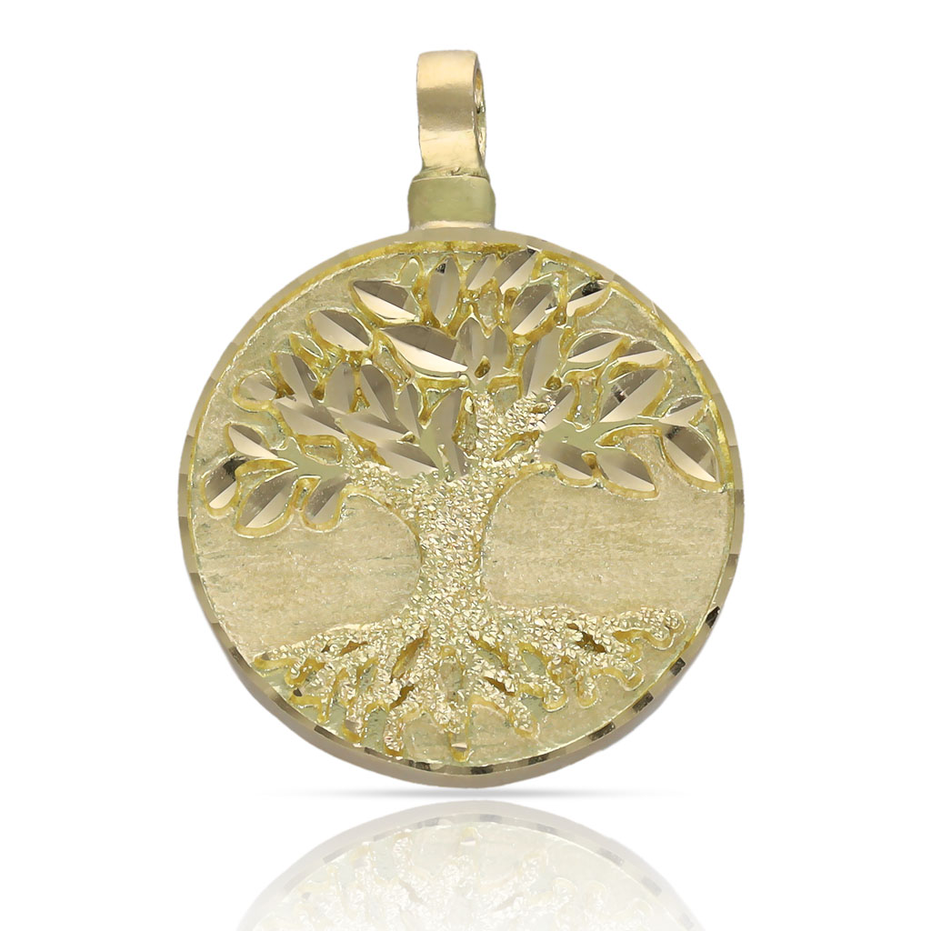 GUARDACENIZAS ORO 18KL ARBOL DE LA VIDA - 24MM