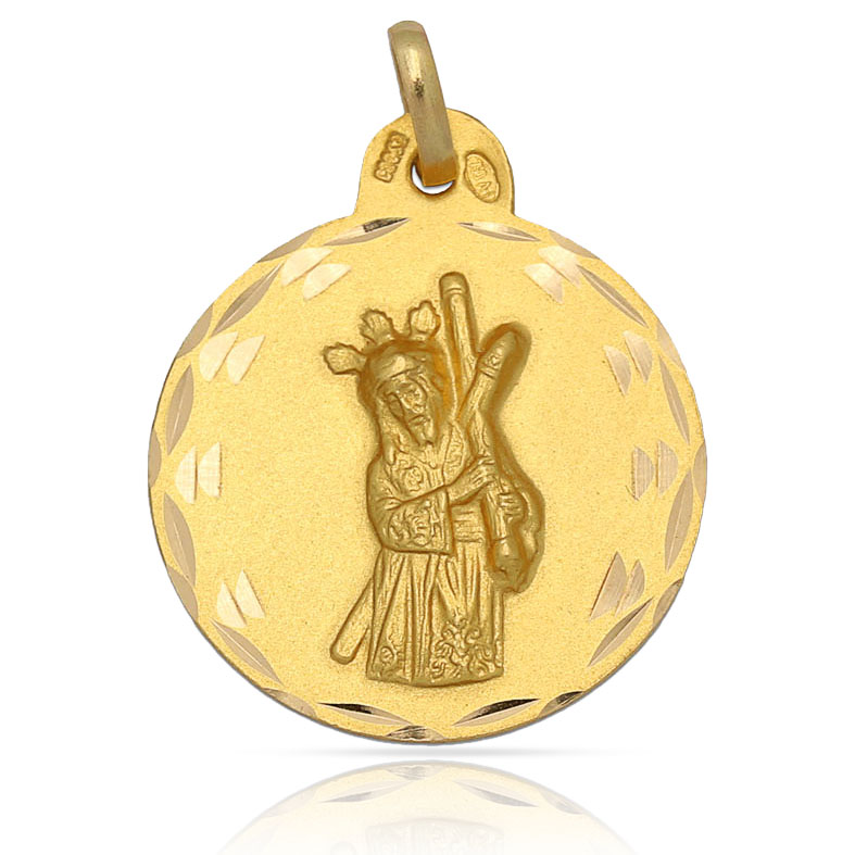 MEDALLA ORO 18KL GRAN PODER - 19MM