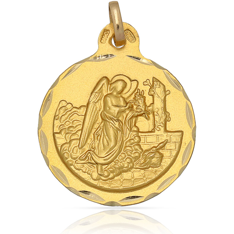MEDALLA ORO 18KL SAN GABRIEL- 21MM