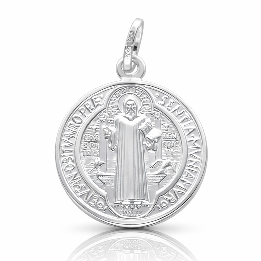 MEDALLA PLATA 925MM SAN BENITO - 18MM