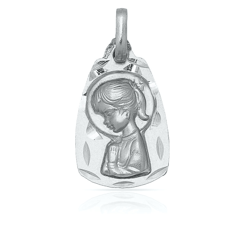 MEDALLA PLATA 925MM VIRGEN NIÑA - 11x18MM