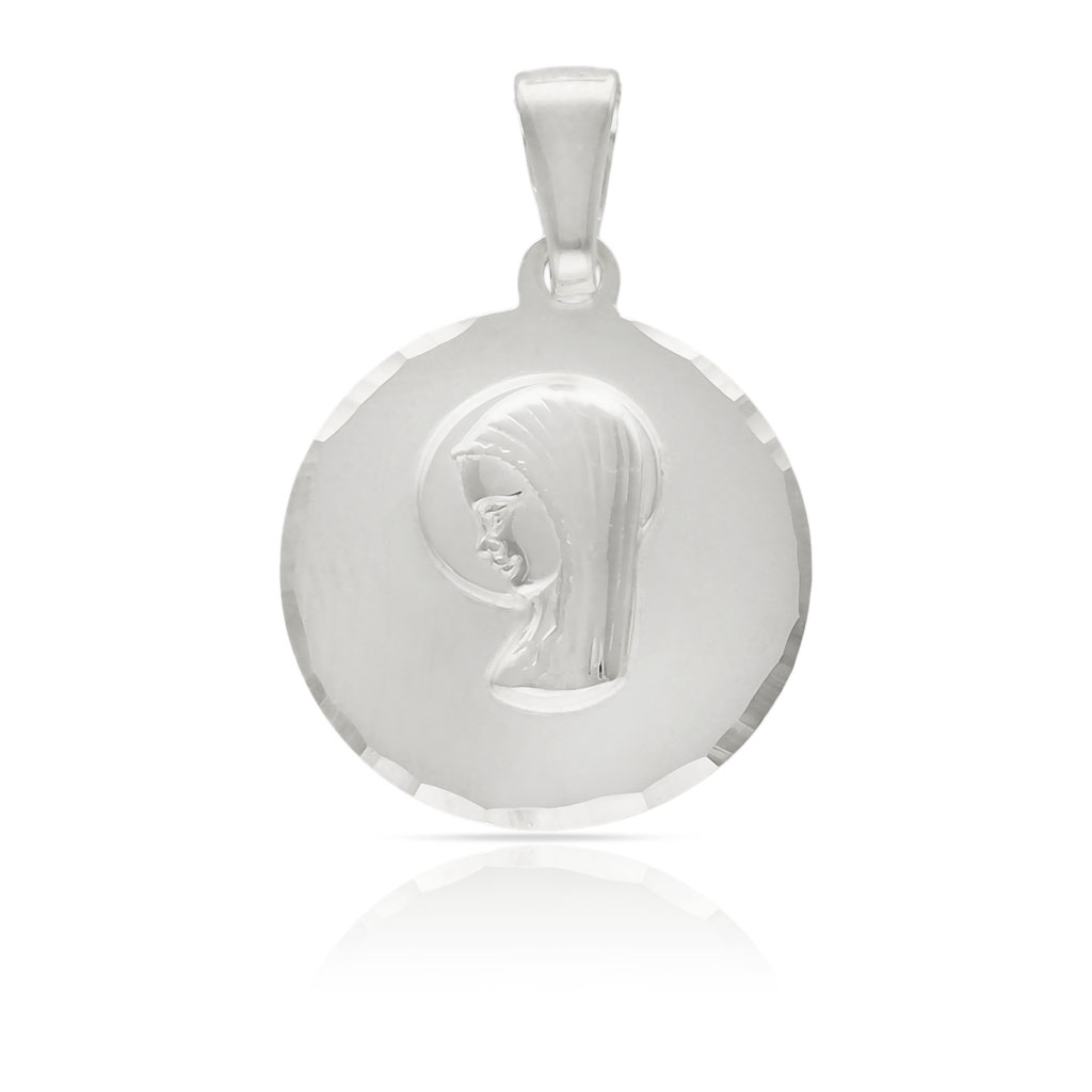 MEDALLA PLATA 925MM VIRGEN NIÑA - 19MM