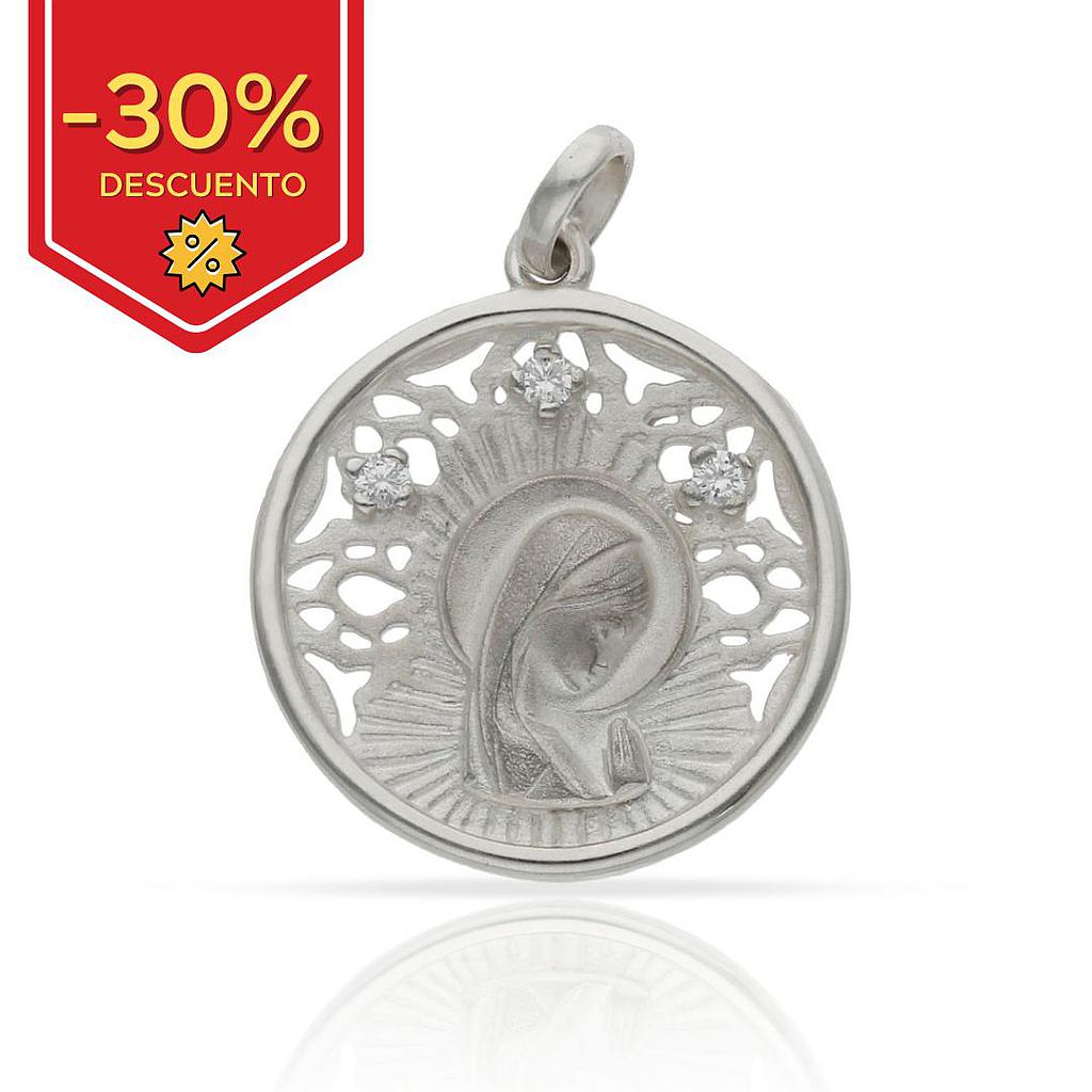 MEDALLA PLATA 925MM VIRGEN NIÑA - 22MM