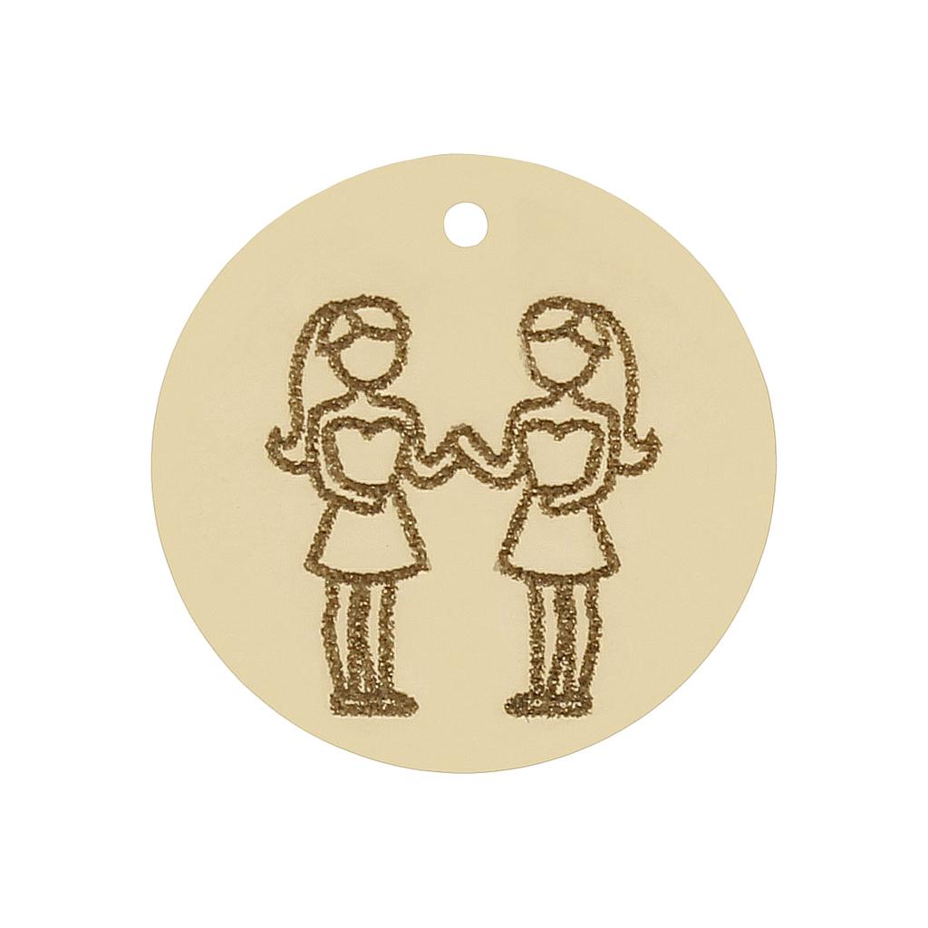 MI HISTORIA - ABALORIO ORO 18KL HOROSCOPO GEMINIS