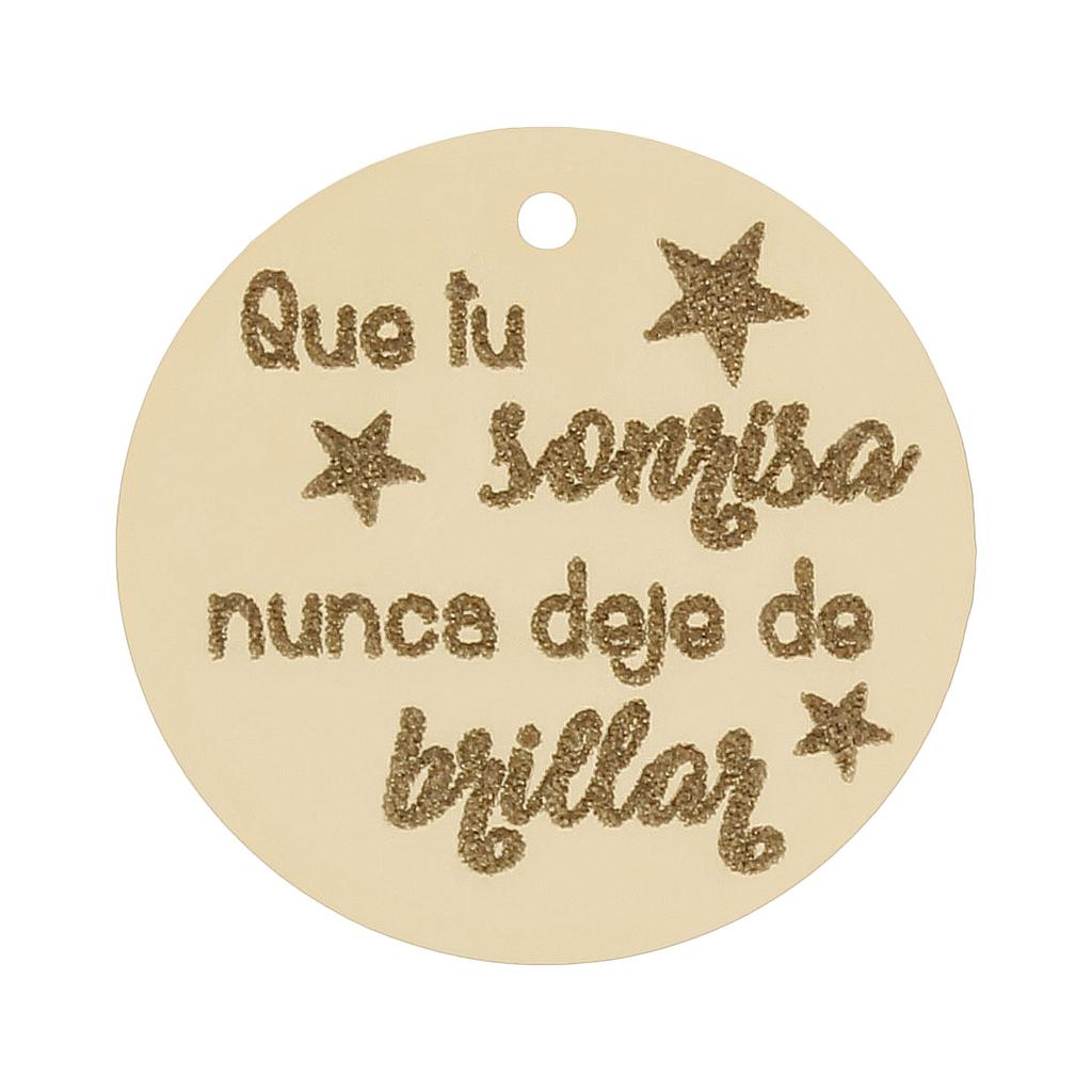 MI HISTORIA - ABALORIO ORO 18KL SONRISA