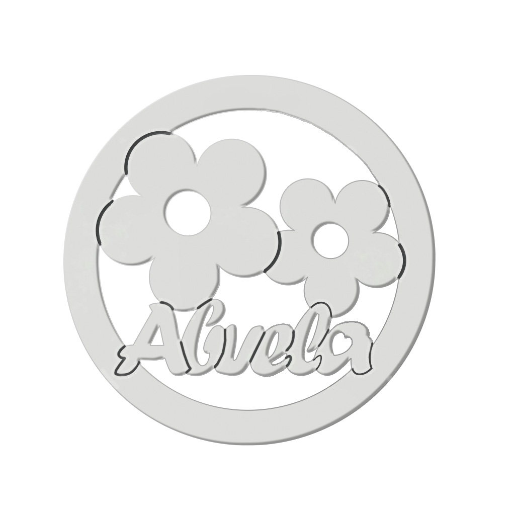 MI HISTORIA - ABALORIO PLATA 925M ABUELA FLORES