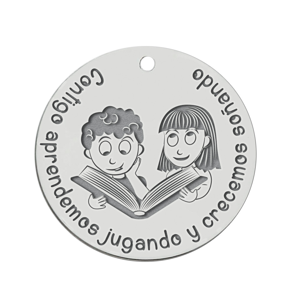 MI HISTORIA - ABALORIO PLATA 925MM CONTIGO APRENDEMOS