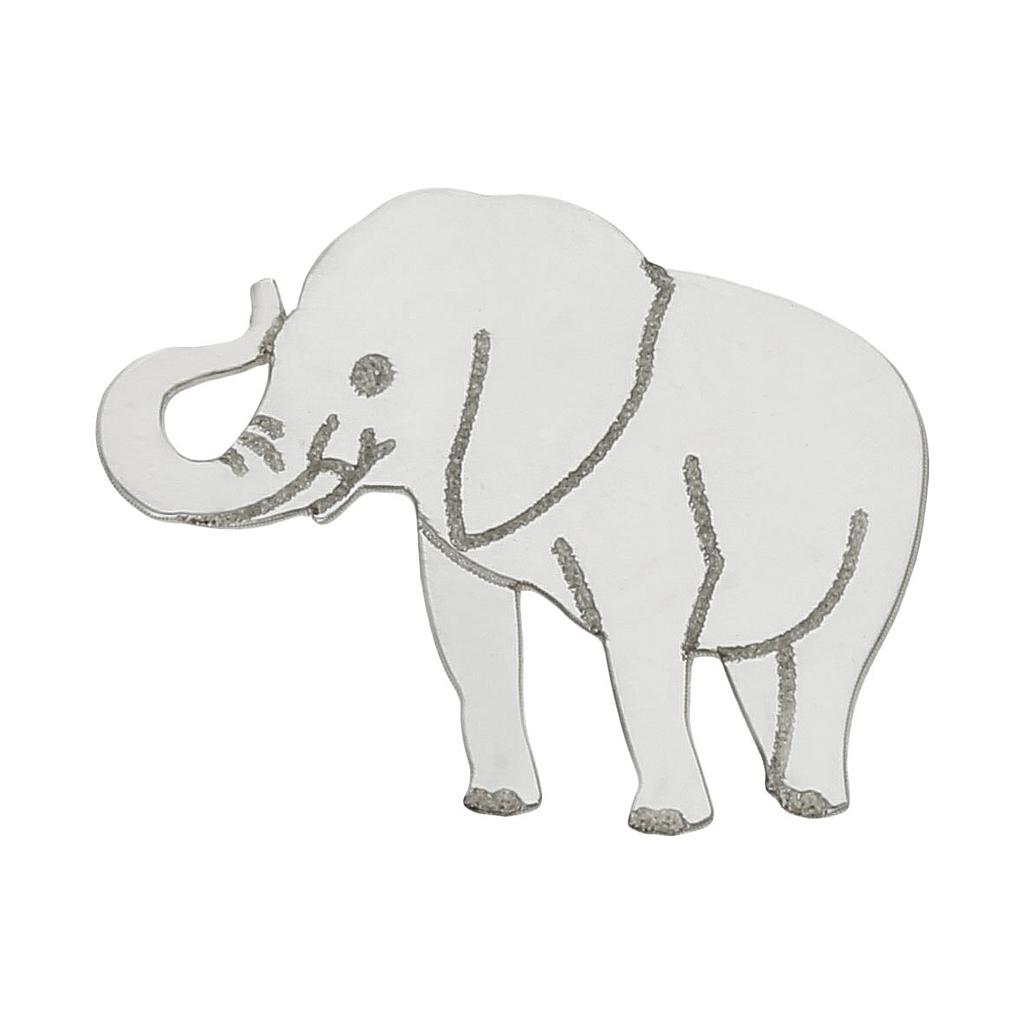 MI HISTORIA - ABALORIO PLATA 925MM ELEFANTE