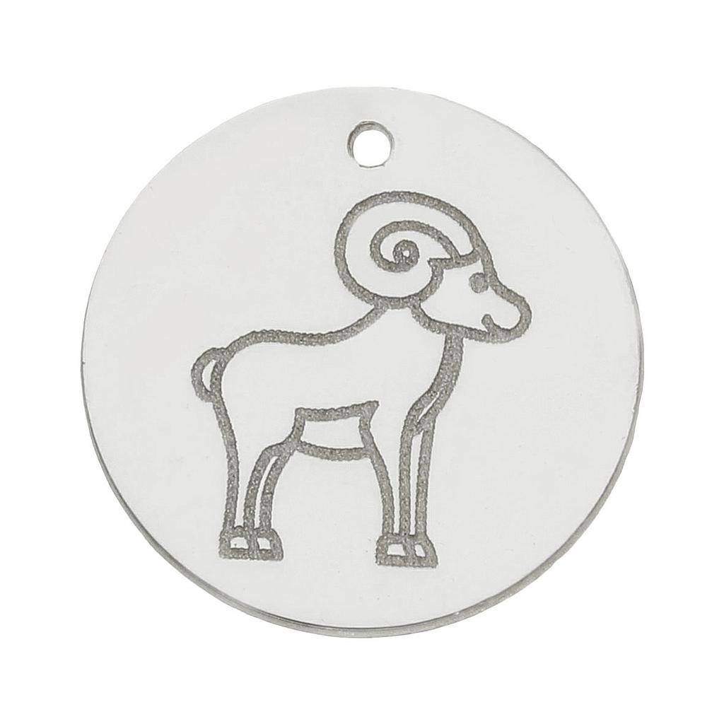 MI HISTORIA - ABALORIO PLATA 925MM HOROSCOPO ARIES