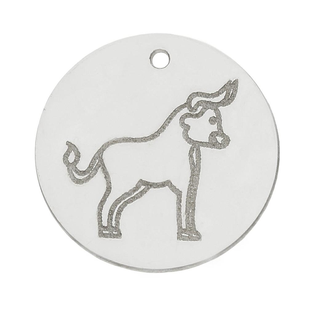MI HISTORIA - ABALORIO PLATA 925MM HOROSCOPO TAURO