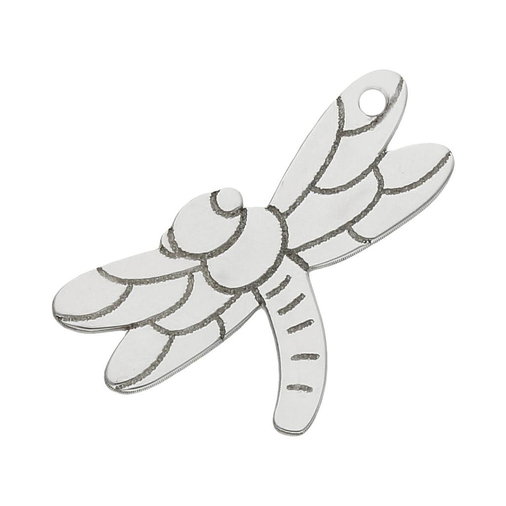 MI HISTORIA - ABALORIO PLATA 925MM LIBELULA