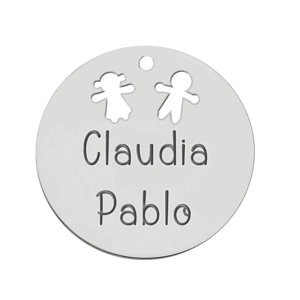 MI HISTORIA - ABALORIO PLATA 925MM NIÑA + NIÑO