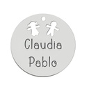 MI HISTORIA - ABALORIO PLATA 925MM NIÑA + NIÑO