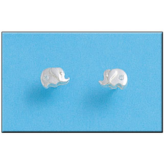 PENDIENTE PLATA 925MM ELEFANTES PEQUEÑOS