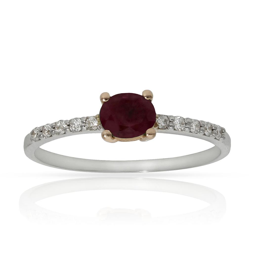 SORTIJA ORO BLANCO 18KL ZAFIRO + DIAMANTES (copia)