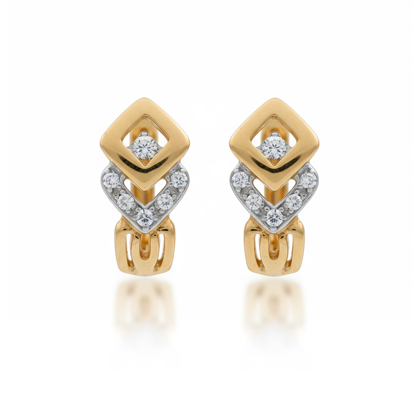 PENDIENTES ORO 18KL CIRCONITAS